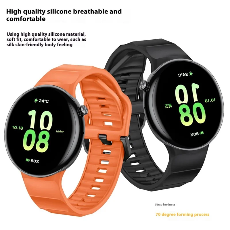 Cinturino per For Honor Watch Fit Elegant Edition / Vitality Edition in Silicone Monocolore - Nero