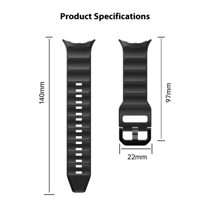 Cinturino per For Honor Watch Fit Elegant Edition / Vitality Edition in Silicone Monocolore - Nero