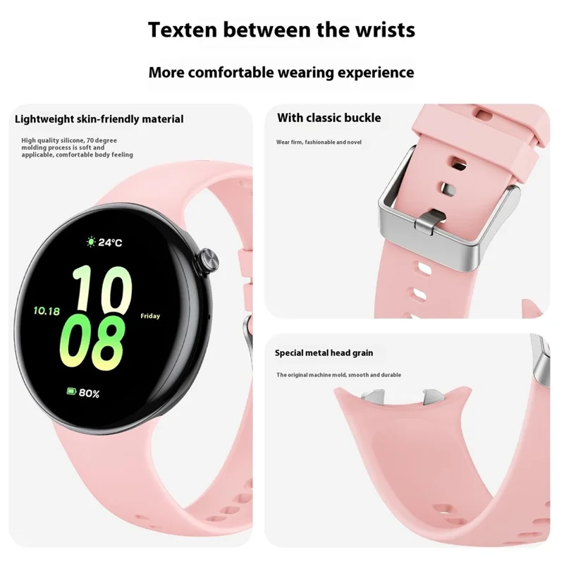 Cinturino per Honor Watch Fit Elegant Edition / Vitality Edition in Silicone Traspirante - Rosa