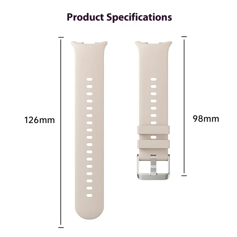 For Honor Watch Fit Elegant Edition  /  Vitality Edition Watch Band Breathable Silicone Wrist Strap - White