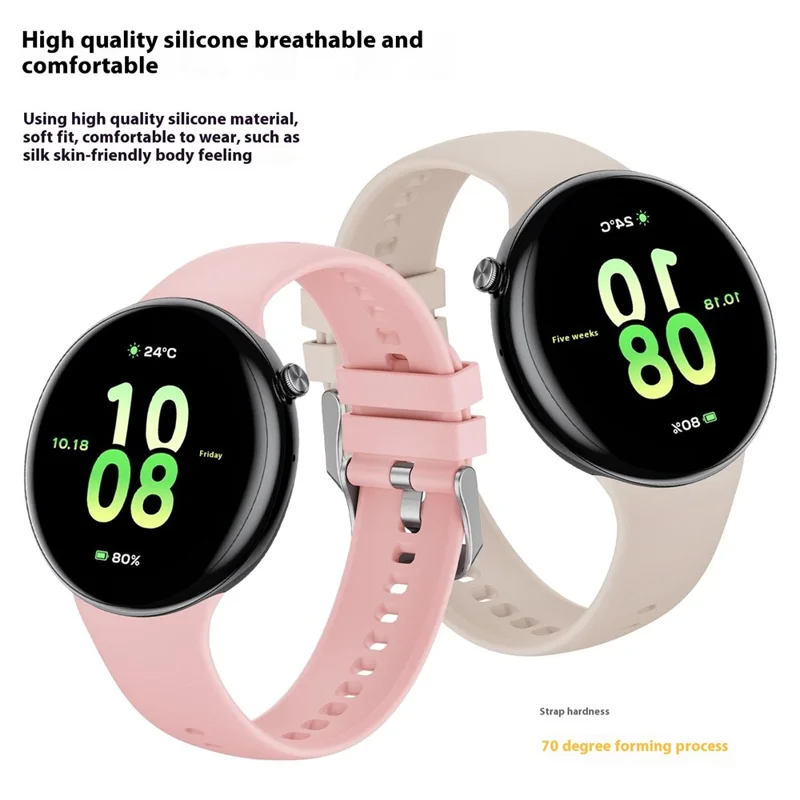 For Honor Watch Fit Elegant Edition  /  Vitality Edition Watch Band Breathable Silicone Wrist Strap - Grey