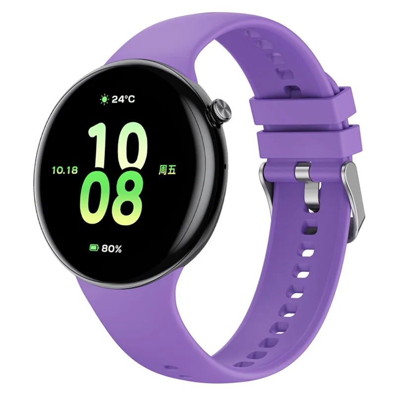 For Honor Watch Fit Elegant Edition  /  Vitality Edition Watch Band Breathable Silicone Wrist Strap - Purple