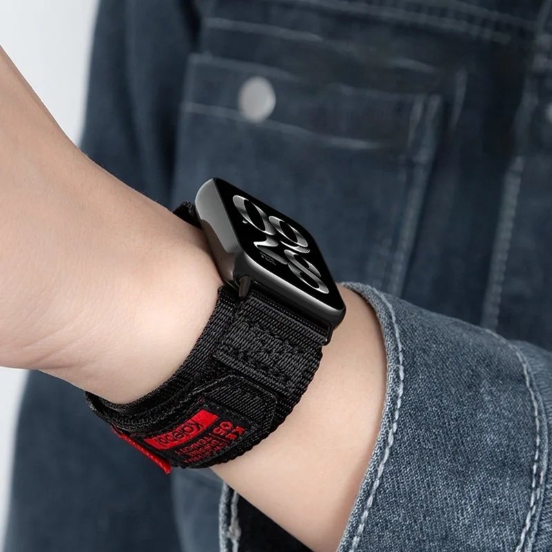 KALEBOL Für Xiaomi Smart Band 8 Pro / Redmi Watch 4 Uhrenarmband Nylon Klettband Armband - Orange