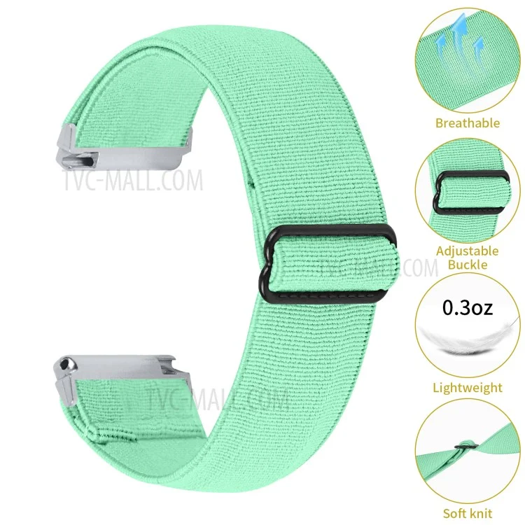 Replacement Braided Elastic Wrist Band Adjustable Watch Strap for Apple Watch Ultra 49mm / Series 8 / 7 45mm / Series 6 / 5 / 4 / SE / SE (2022) 44mm / Series 3 / 2 / 1 42mm - Mint Green