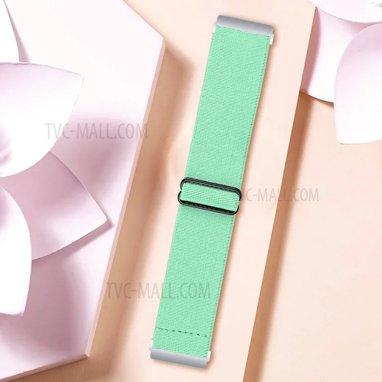 Replacement Braided Elastic Wrist Band Adjustable Watch Strap for Apple Watch Ultra 49mm / Series 8 / 7 45mm / Series 6 / 5 / 4 / SE / SE (2022) 44mm / Series 3 / 2 / 1 42mm - Mint Green