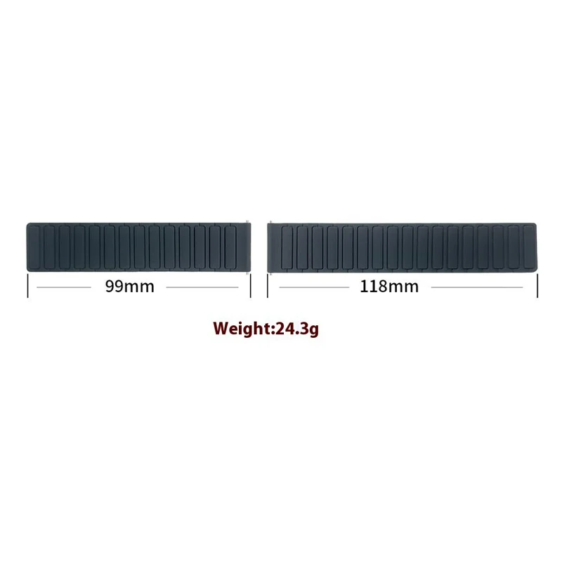 22mm Armband für Huawei Watch GT 5 Pro / GT 5 / GT 4 / GT 3 / GT 2 46mm 3-Perlen Silikon Magnetarmband - Schwarz / Orange