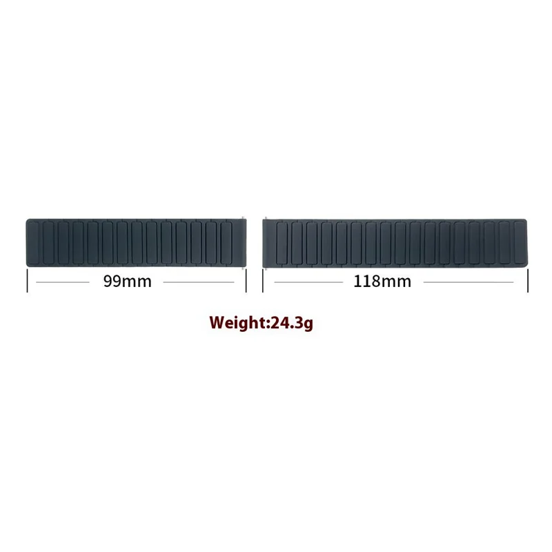 22mm Watch Band for Huawei Watch GT 5 Pro / GT 5 / GT 4 / GT 3 / GT 2 46mm 3-Bead Silicone Magnetic Strap - Wine Red / Black
