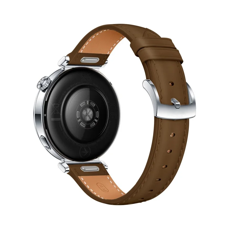 18mm Watch Band for Garmin Venu 3S / 2S / Forerunner 265S / 255S Adjustable Genuine Cow Leather Strap - Dark Brown