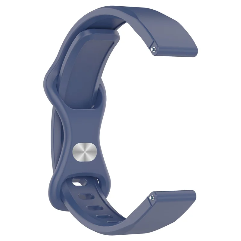 Per Xiaomi Smart Band 9 / 8 Cinturino in Silicone con Chiusura a Forma di Farfalla e Custodia Trasparente - Blu