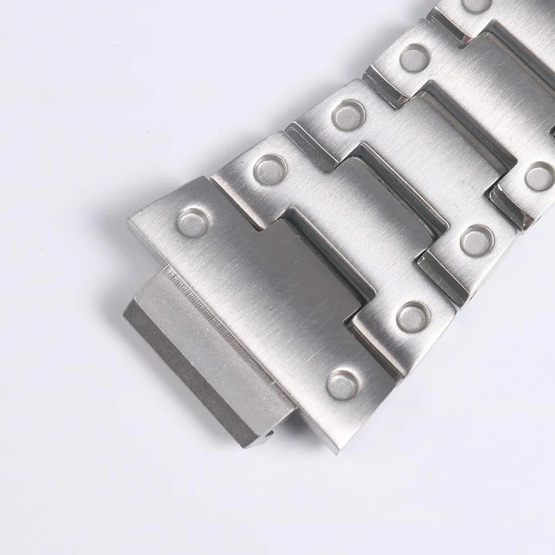 Metal Watch Band Replacement for Casio G-SHOCK GW-5000/5035/DW5600/GW-M5610 - Silver