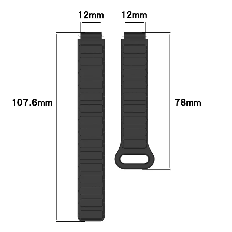 Pour Huawei Band 10 / 9 / 8 Bracelet en Silicone Magnétique Design 3 Perles - Bracelet de Remplacement Starlight / Rouge Vin
