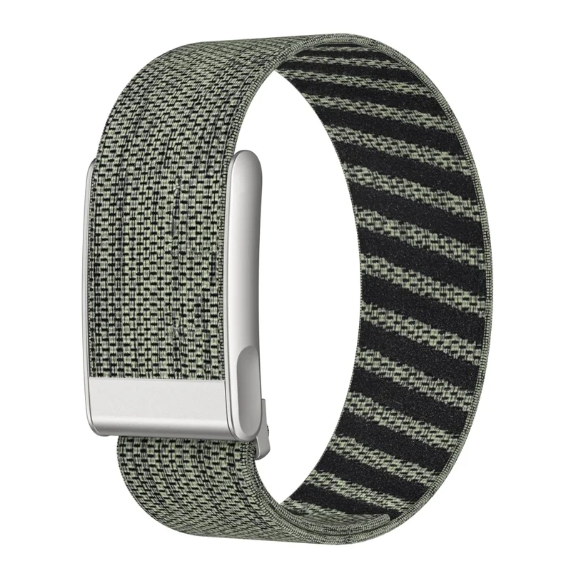 Pour WHOOP MG Bracelet de Montre en Nylon Tressé Élastique de Remplacement - Gris Vert
