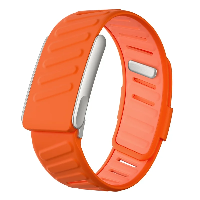 WHOOP MG Ersatzband Doppelfarbiges Design Silikonarmband - Orange / Hellrosa