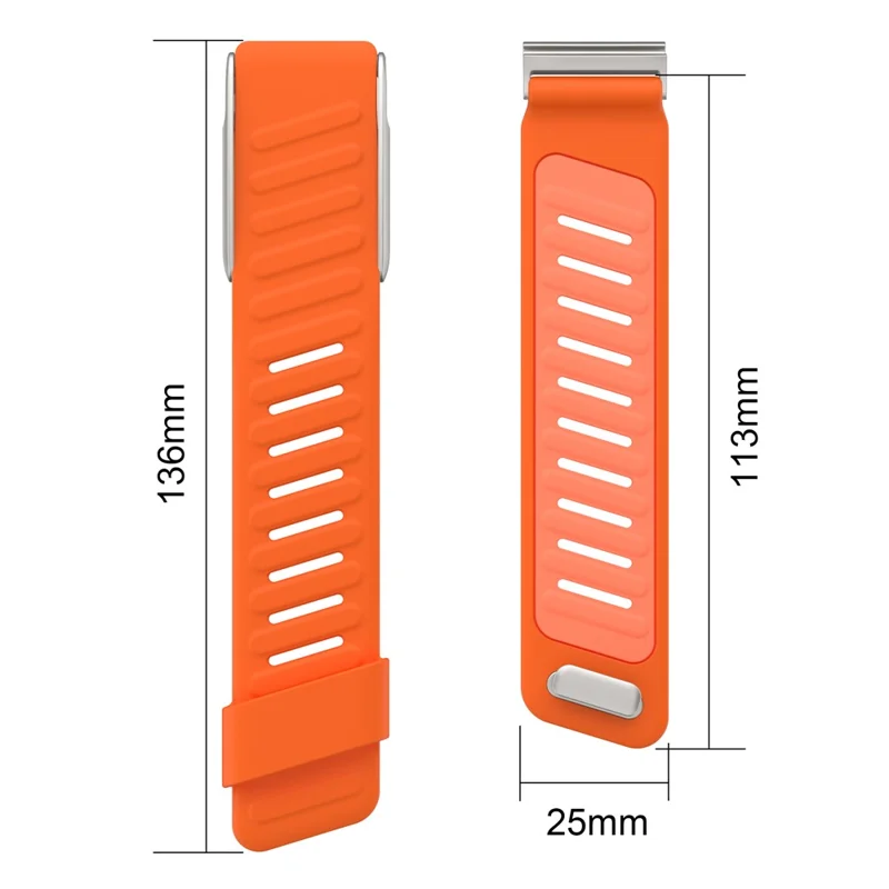For WHOOP 5.0 LIFE MG Replacement Strap Dual Color Design Silicone Watch Band - Black / Light Grey