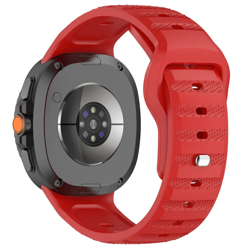 Dot Pattern Watch Band for Samsung Galaxy Watch8 44mm / 40mm / Watch8 Classic 46mm Silicone Replacement Strap - Red