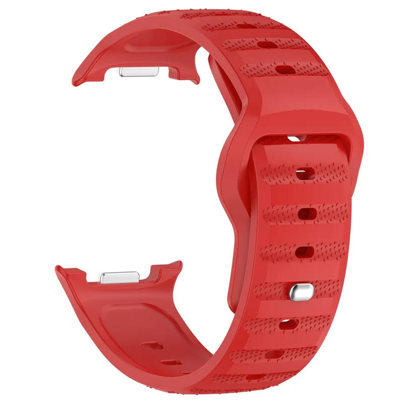 Dot Pattern Watch Band for Samsung Galaxy Watch8 44mm / 40mm / Watch8 Classic 46mm Silicone Replacement Strap - Red