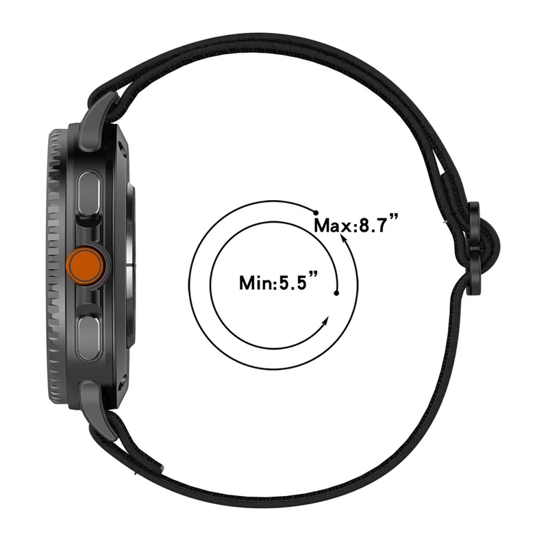Bracelet de montre en nylon pour Samsung Galaxy Watch8 44mm / 40mm / Watch8 Classic 43mm / 47mm / Watch Ultra 2 Bracelet élastique - Imprimé léopard