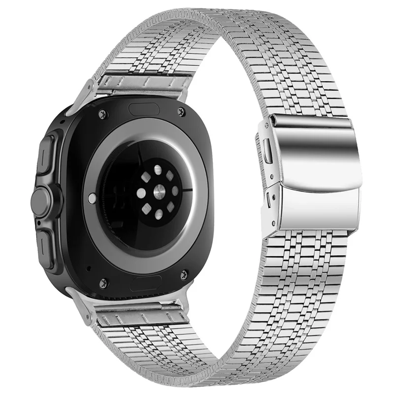 Correa de 5 Cuentas de Plata para Samsung Galaxy Watch Ultra 2 / Watch8 44mm / 40mm / Watch8 Classic 43mm / 47mm Correa de Reloj Metálica