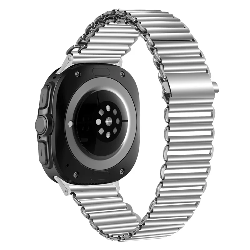 Pour Samsung Galaxy Watch Ultra 2 / Watch8 44mm 40mm / Watch8 Classic 43mm 47mm Bracelet avec Boucle Slingshot Sangle de Fixation - Argent