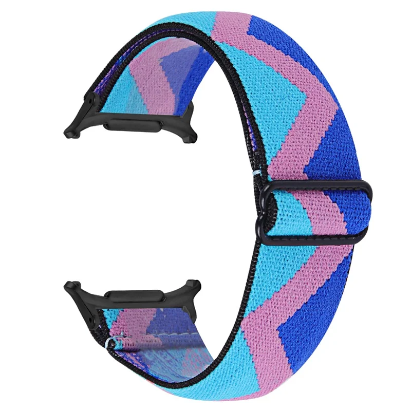 Pattern Design Watch Band for Samsung Galaxy Watch Ultra 2 / Watch8 44mm / 40mm / Watch8 Classic 43mm / 47mm Elastic Strap with Black Connector - 1#