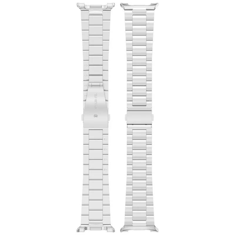 3-Bead Watch Strap for Samsung Galaxy Watch8 44mm / 40mm / Watch8 Classic 43mm / 47mm / Watch Ultra 2 Stainless Steel Wrist Band - Silver