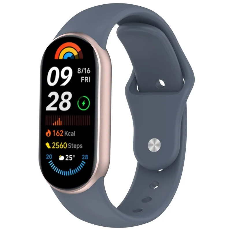 Correa para Xiaomi Smart Band 10 NFC / 10 / 9 NFC / 9 / 8 NFC / 8 Hebilla Invertida Correa de Silicona para la Muñeca - Azul