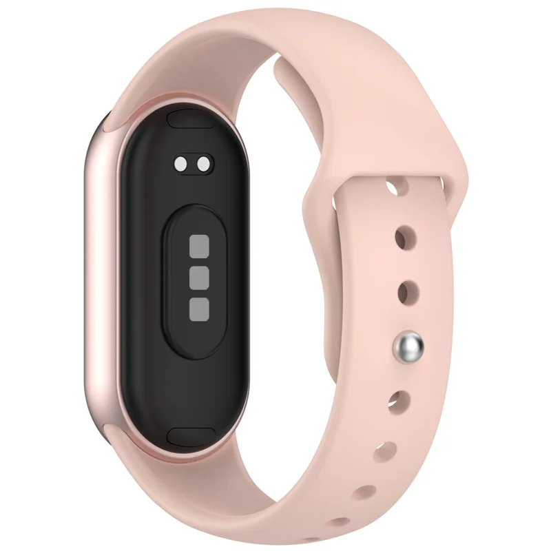 Bracelet de montre pour Xiaomi Smart Band 10 NFC / 10 / 9 NFC / 9 / 8 NFC / 8 Boucle inversée Bracelet en silicone - Rose