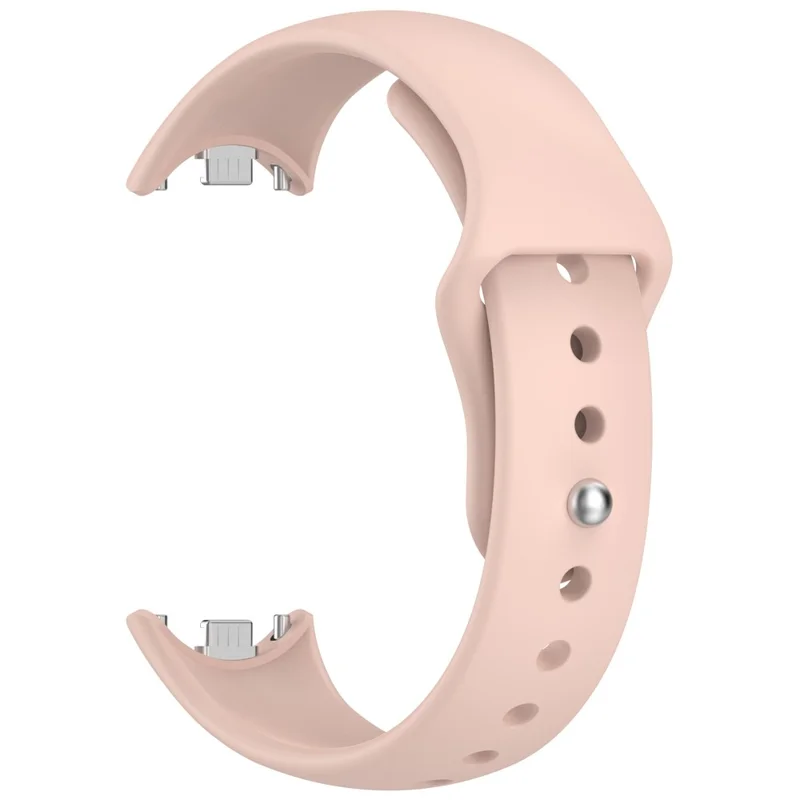 Bracelet de montre pour Xiaomi Smart Band 10 NFC / 10 / 9 NFC / 9 / 8 NFC / 8 Boucle inversée Bracelet en silicone - Rose