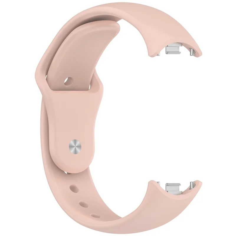 Bracelet de montre pour Xiaomi Smart Band 10 NFC / 10 / 9 NFC / 9 / 8 NFC / 8 Boucle inversée Bracelet en silicone - Rose