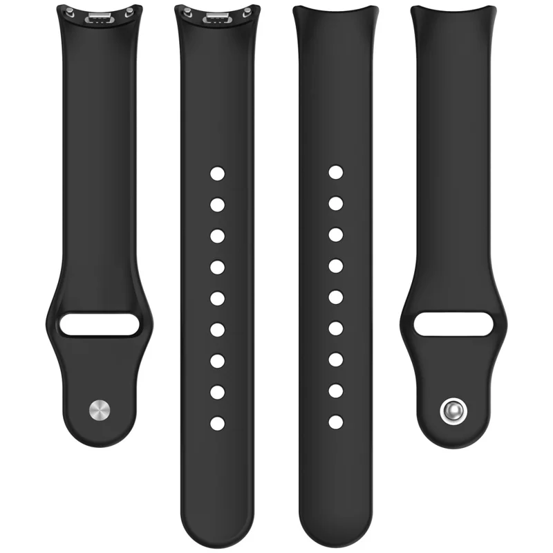 Watch Band for Xiaomi Smart Band 10 NFC / 10 / 9 NFC / 9 / 8 NFC / 8 Reverse Buckle Silicone Wrist Strap - Smoky Purple