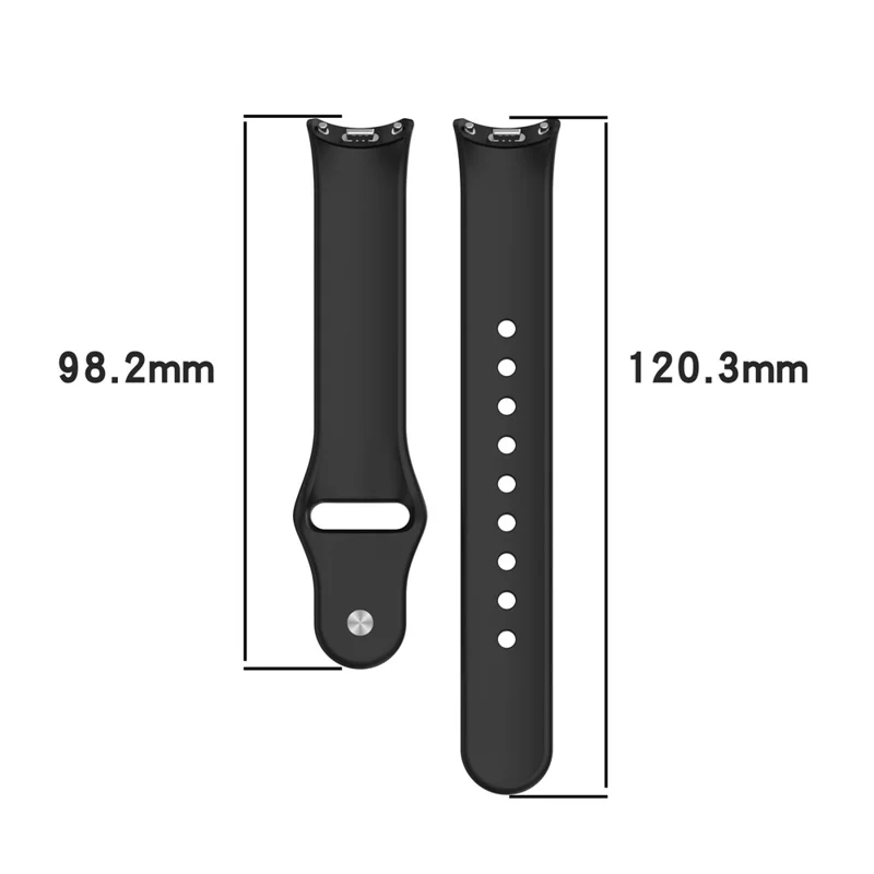 Watch Band for Xiaomi Smart Band 10 NFC / 10 / 9 NFC / 9 / 8 NFC / 8 Reverse Buckle Silicone Wrist Strap - Smoky Purple