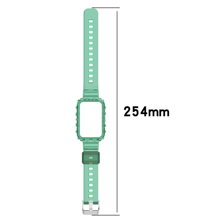 Bracelet intelligent Watch Fit / Fit 2 / Fit New Huawei, cadre de poignet intégré en TPU transparent, taille unique - Orange