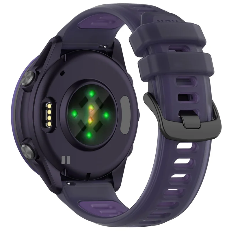 Correa de repuesto para Garmin Forerunner 570 47 mm / 970 / 265 / 265 Music / Venu 3 Diseño de color gelatina Correa de reloj suave de TPU - Morado