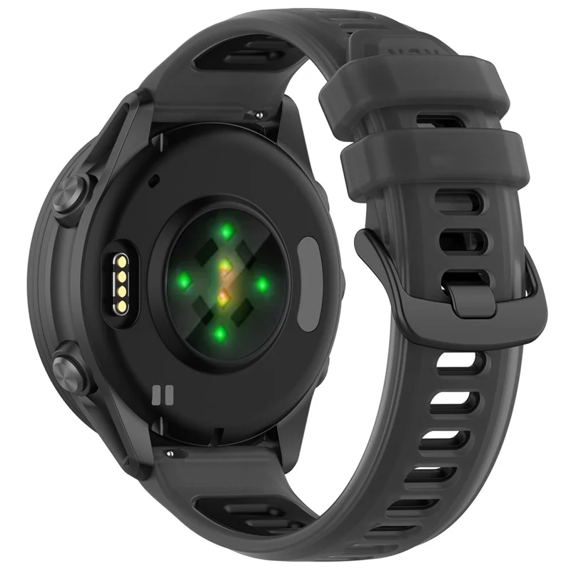 Cinturino di ricambio per Garmin Forerunner 570 47mm / 970 / 265 / 265 Music / Venu 3 Design Jelly Color Morbido Cinturino in TPU - Nero