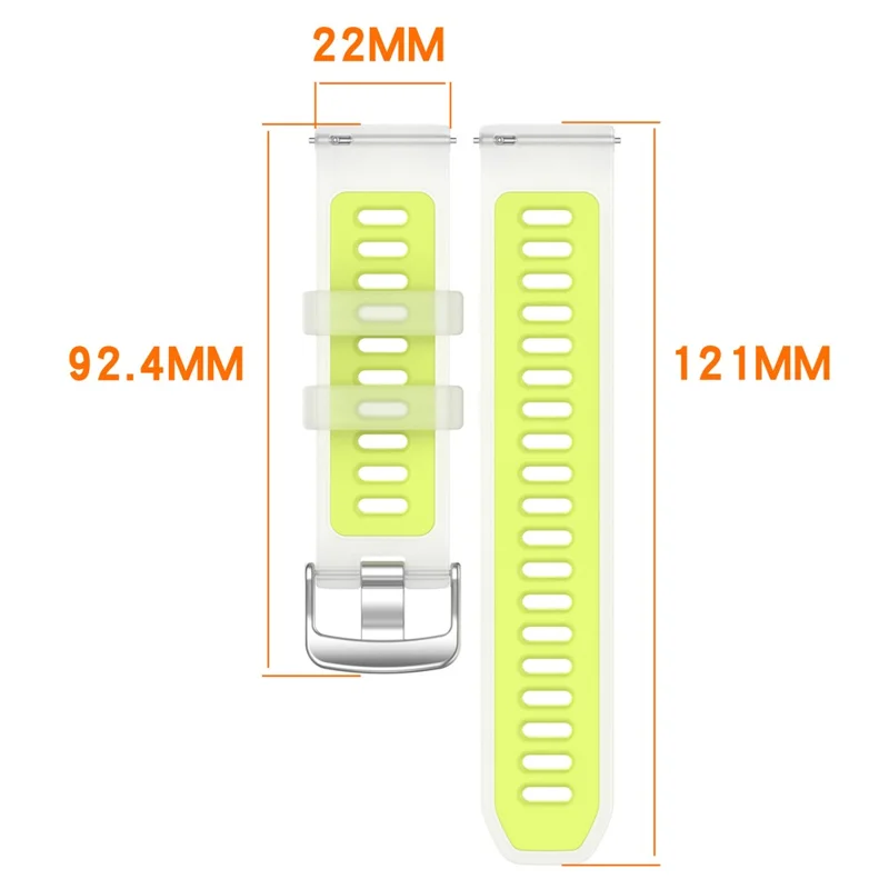 Cinturino di ricambio per Garmin Forerunner 570 47mm / 970 / 265 / 265 Music / Venu 3 Design Jelly Color Morbido Cinturino in TPU - Nero