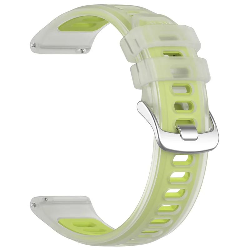 Replacement Strap for Garmin Forerunner 570 42mm / Bounce / D2 Air X10 / vivoactive 5 Jelly Color Design Soft TPU Watch Band - Clear Lime