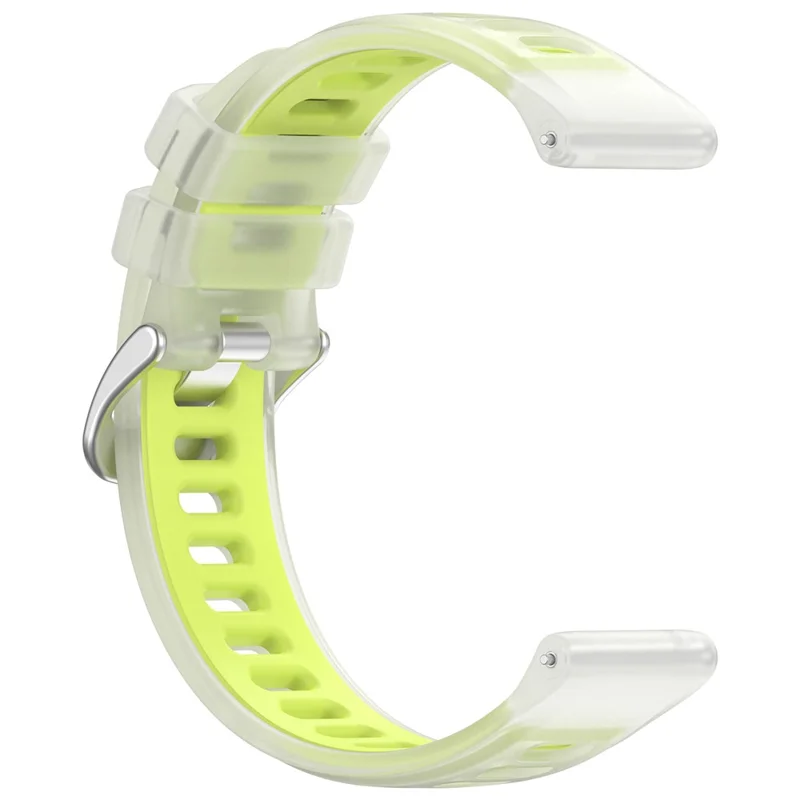 Replacement Strap for Garmin Forerunner 570 42mm / Bounce / D2 Air X10 / vivoactive 5 Jelly Color Design Soft TPU Watch Band - Clear Lime