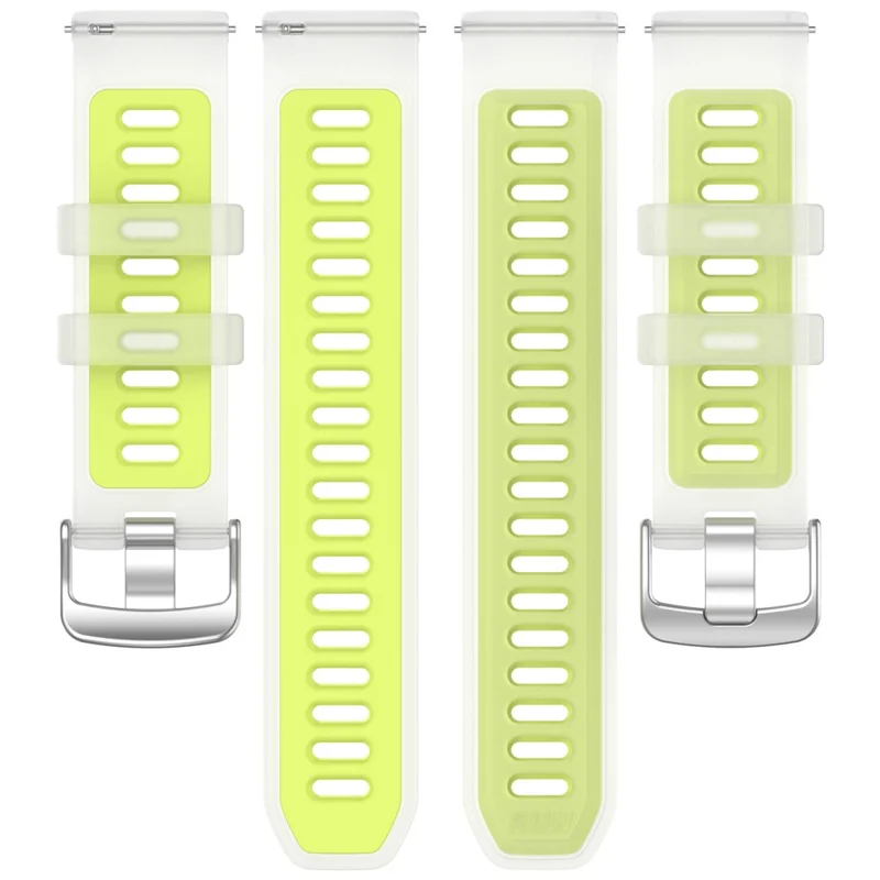 Replacement Strap for Garmin Forerunner 570 42mm / Bounce / D2 Air X10 / vivoactive 5 Jelly Color Design Soft TPU Watch Band - Clear Lime