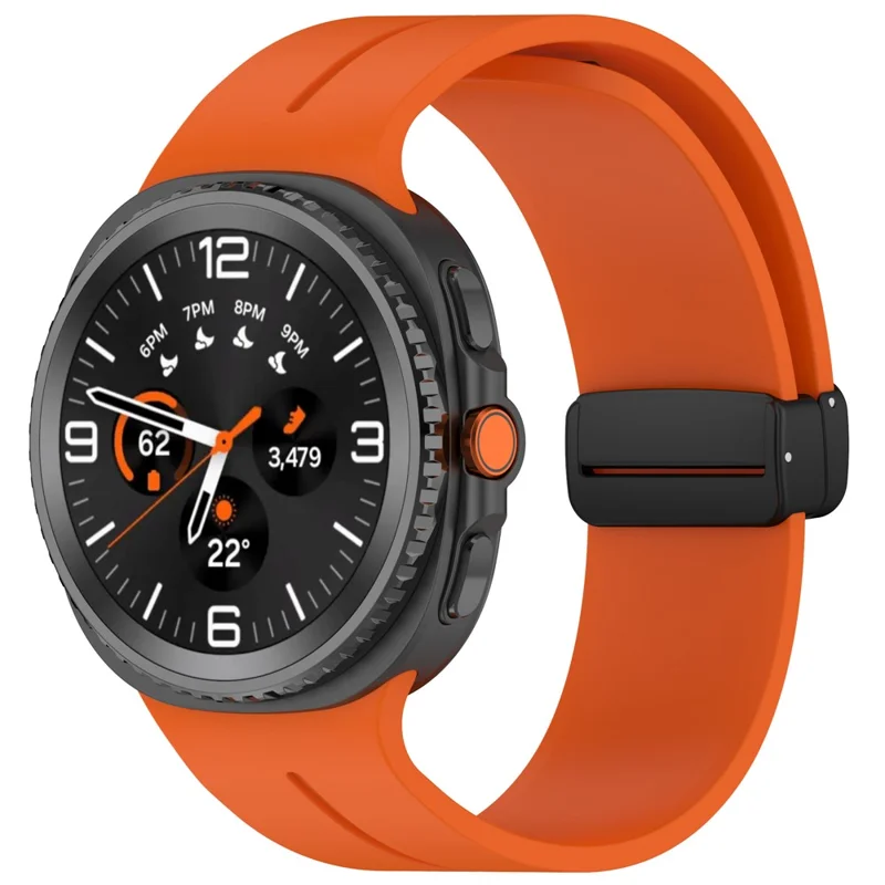 Cinturino di ricambio per Samsung Galaxy Watch Ultra 2 / Galaxy Watch8 44mm / 40mm / Watch8 Classic 43mm / 47mm Cinturino in silicone - Arancione