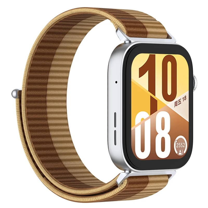 Watch Strap for Huawei Watch Fit 4 Pro / Fit 4 / Fit 3 Adjustable Nylon Loop Band - Brown