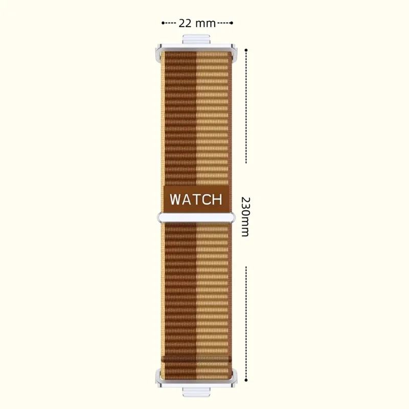 Watch Strap for Huawei Watch Fit 4 Pro / Fit 4 / Fit 3 Adjustable Nylon Loop Band - Brown