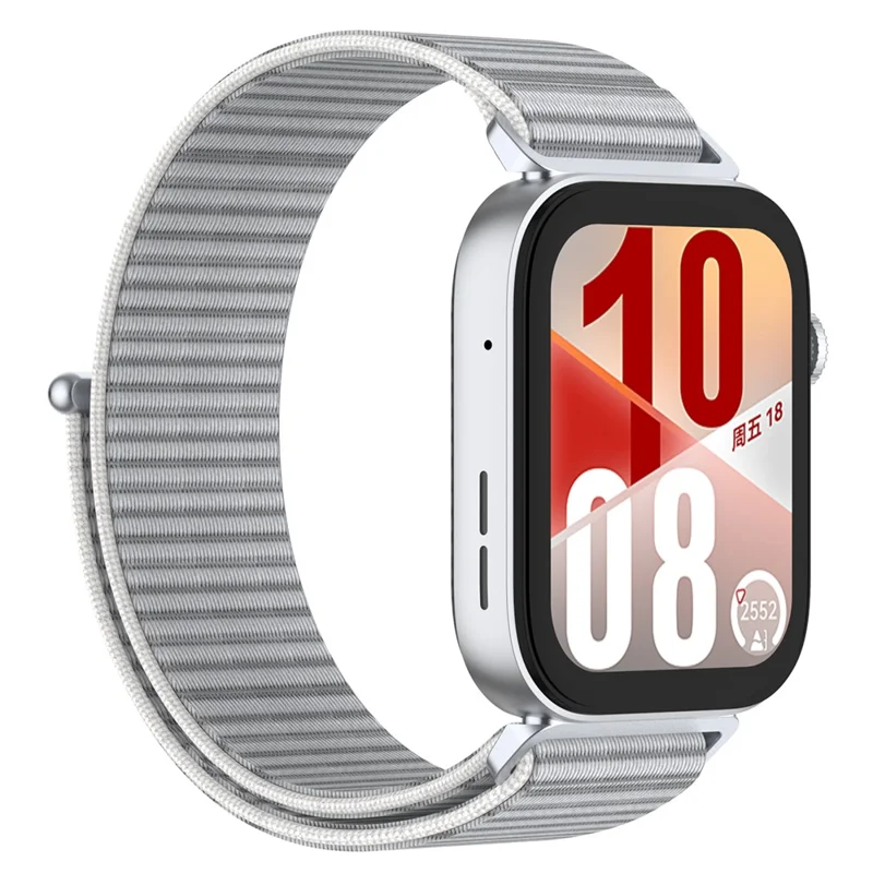 Watch Strap for Huawei Watch Fit 4 Pro / Fit 4 / Fit 3 Adjustable Nylon Loop Band - Grey