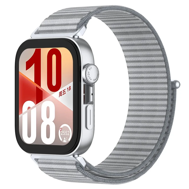 Watch Strap for Huawei Watch Fit 4 Pro / Fit 4 / Fit 3 Adjustable Nylon Loop Band - Grey