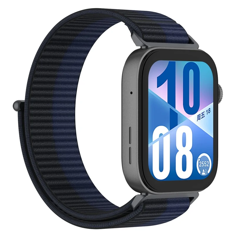 Watch Strap for Huawei Watch Fit 4 Pro / Fit 4 / Fit 3 Adjustable Nylon Loop Band - Dark Blue