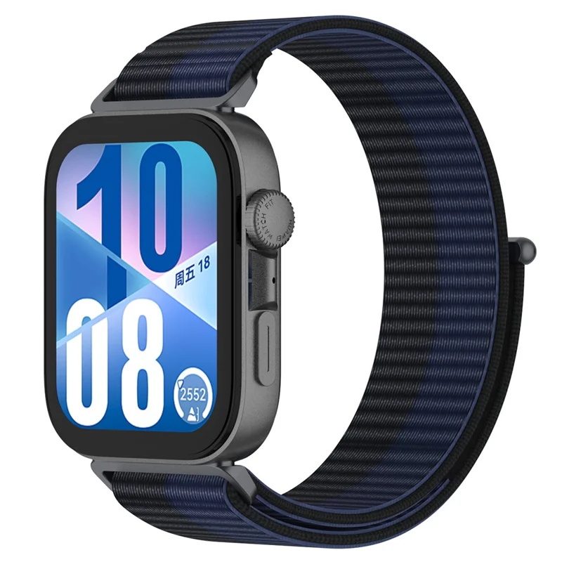 Watch Strap for Huawei Watch Fit 4 Pro / Fit 4 / Fit 3 Adjustable Nylon Loop Band - Dark Blue
