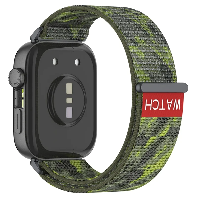 Watch Strap for Huawei Watch Fit 4 Pro / Fit 4 / Fit 3 Adjustable Nylon Loop Band - Green Camouflage