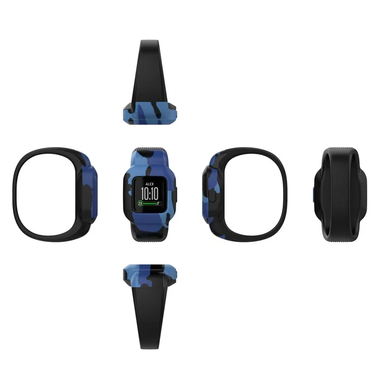 Padrão Substituição de Substituição de Silicone Banda Strap Para Garmin Vivofit jr 3, Tamanho: S - Cor Pintada