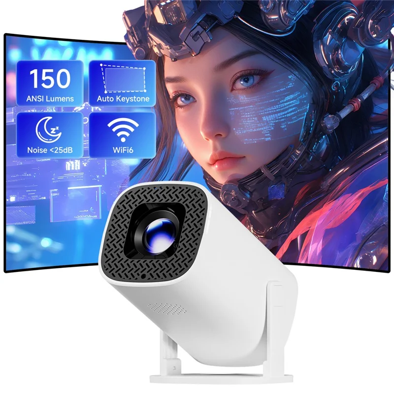 Mini Projetor P30 Pro 720P HD Portátil para Teatro em Casa - Plugue dos EUA