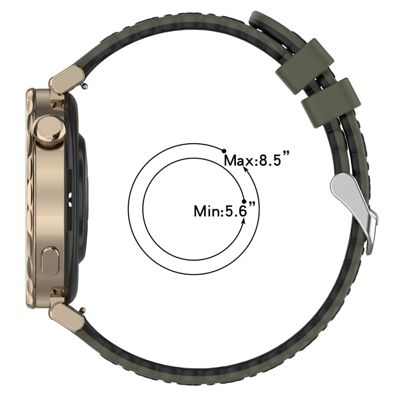 18mm Silicone Strap for Huawei Watch GT 5 Pro 42mm  /  5 41mm  /  4 41mm Sunflower Pattern Dual Color Watch Band - White  /  Pink