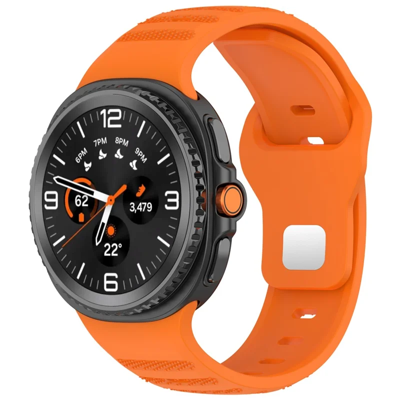 Ersatzarmband für Samsung Galaxy Watch Ultra 2 / Watch8 / Watch8 Classic Punktmuster Silikon Uhrenarmband - Orange